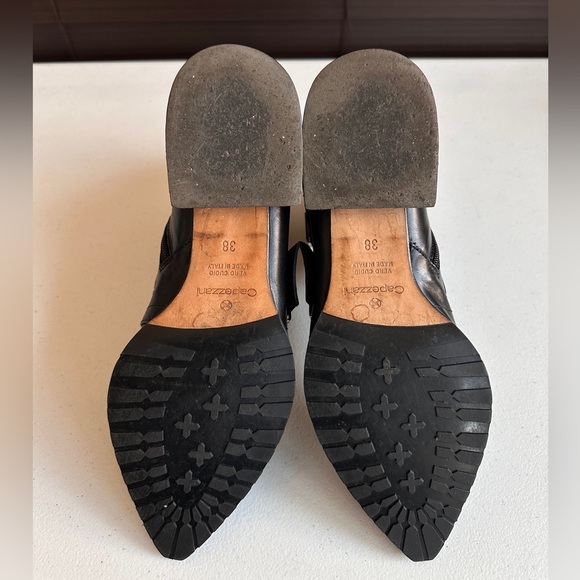 Capezzani Leather Pointed Toe Stud Ankle Boot Size 7.5 (38) - Picture 13 of 14